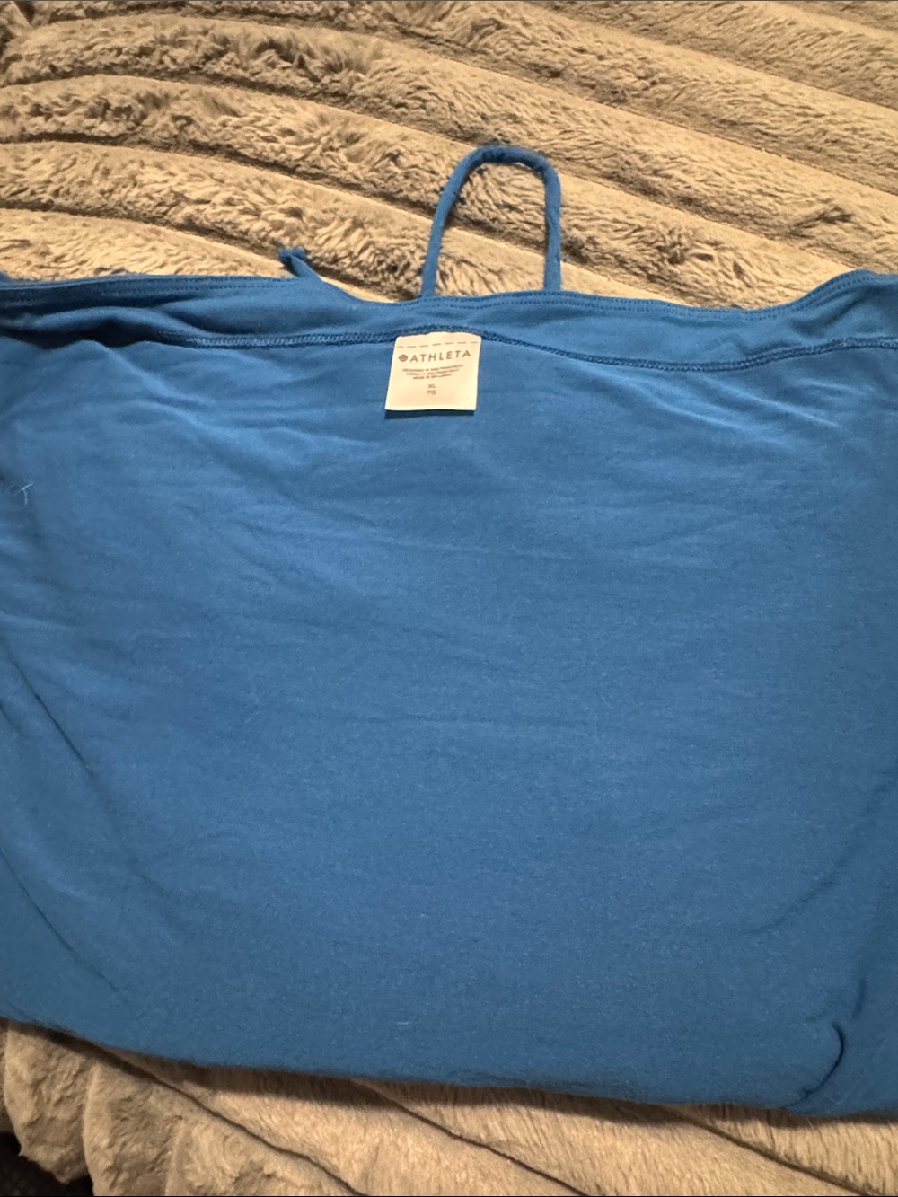 Athleta Ocean Blue Long Sleeve Drawstring Top